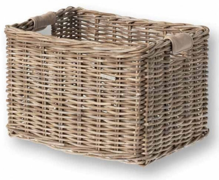Rotan fietsmand Basil Dorset large 37 x 48 x 27 cm - nature grey