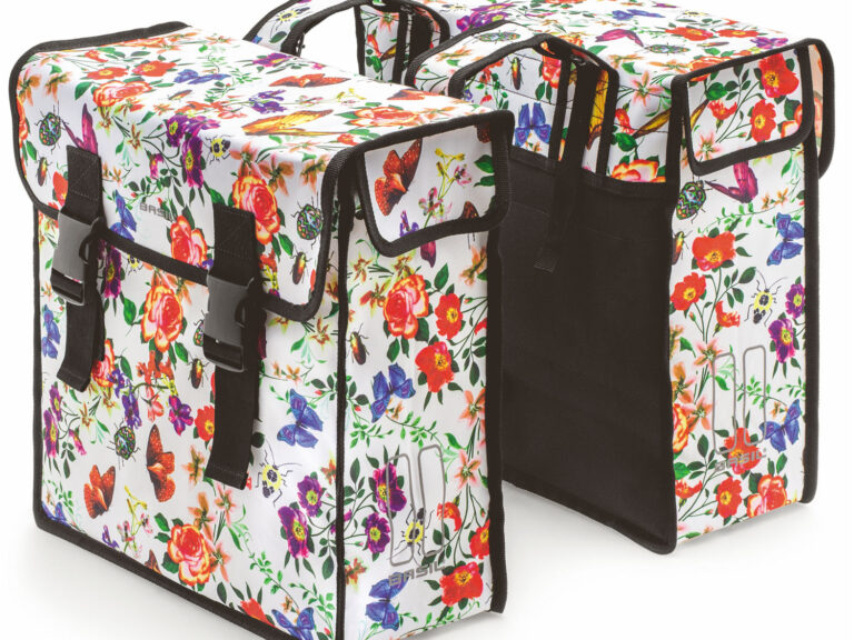 Dubbele fietstas Basil Mara XL 35 liter 37 x 15 x 44 cm - meadow