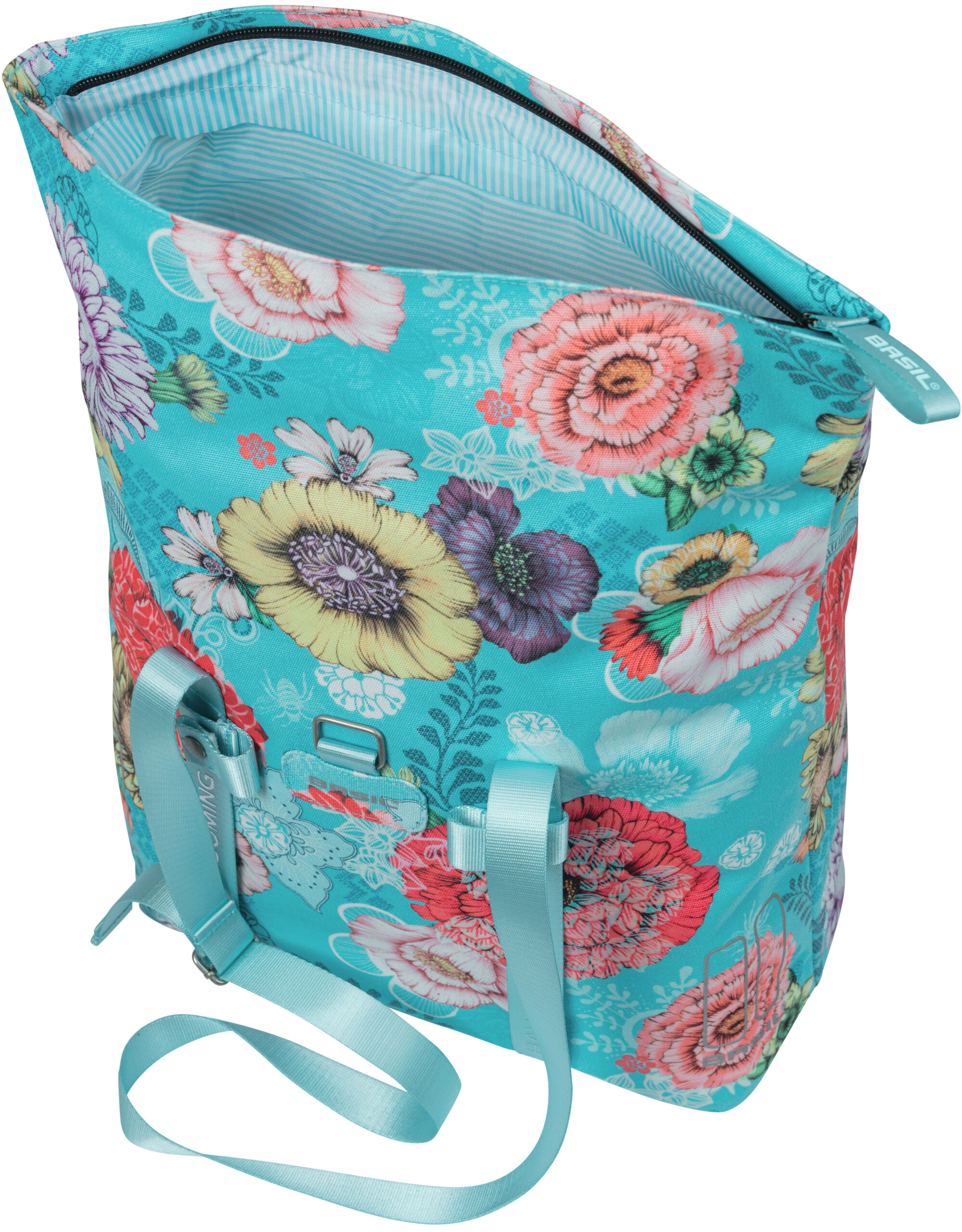 Fietstas Basil Bloom Field Shopper 20 liter 30 x 15 x 38 cm - sky blue - Afbeelding 3