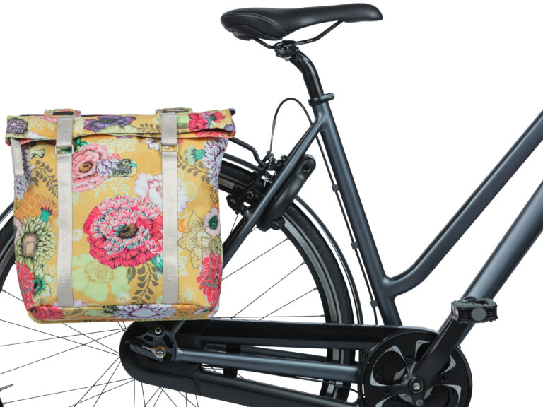 Dubbele fietstas Basil Bloom Field 35 liter 30 x 15 x 33 cm - honey yellow