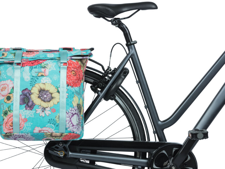 Dubbele fietstas Basil Bloom Field Double 35 liter 30 x 15 x 33 cm - sky blue