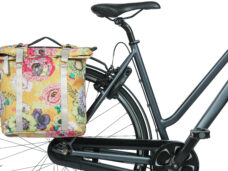 Dubbele fietstas Basil Bloom Field Double MIK 35 liter 30 x 15 x 33 cm - honey yellow