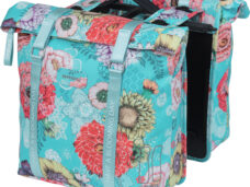Dubbele fietstas Basil Bloom Field Double MIK 35 liter 30 x 15 x 33 cm -  sky blue