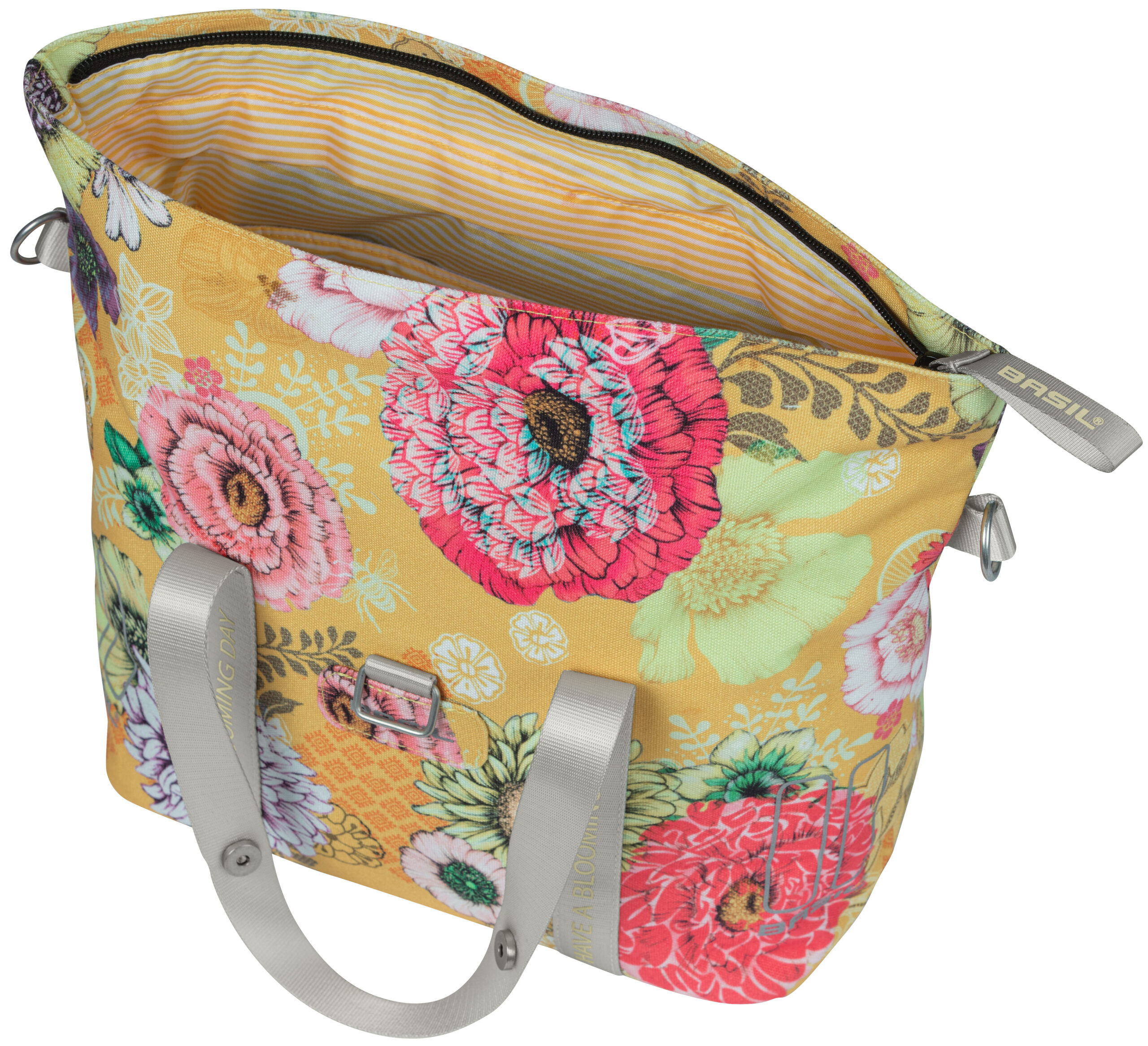 Stuurtas Basil Bloom Field KF-hook 11 liter 29 x 15 x 26 cm - honey yellow - Afbeelding 2