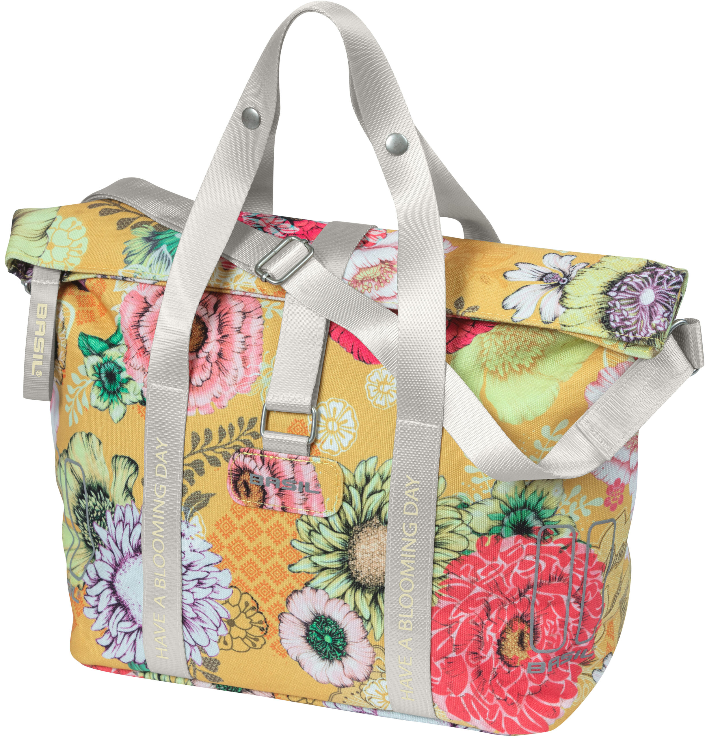 Stuurtas Basil Bloom Field KF-hook 11 liter 29 x 15 x 26 cm - honey yellow - Afbeelding 5