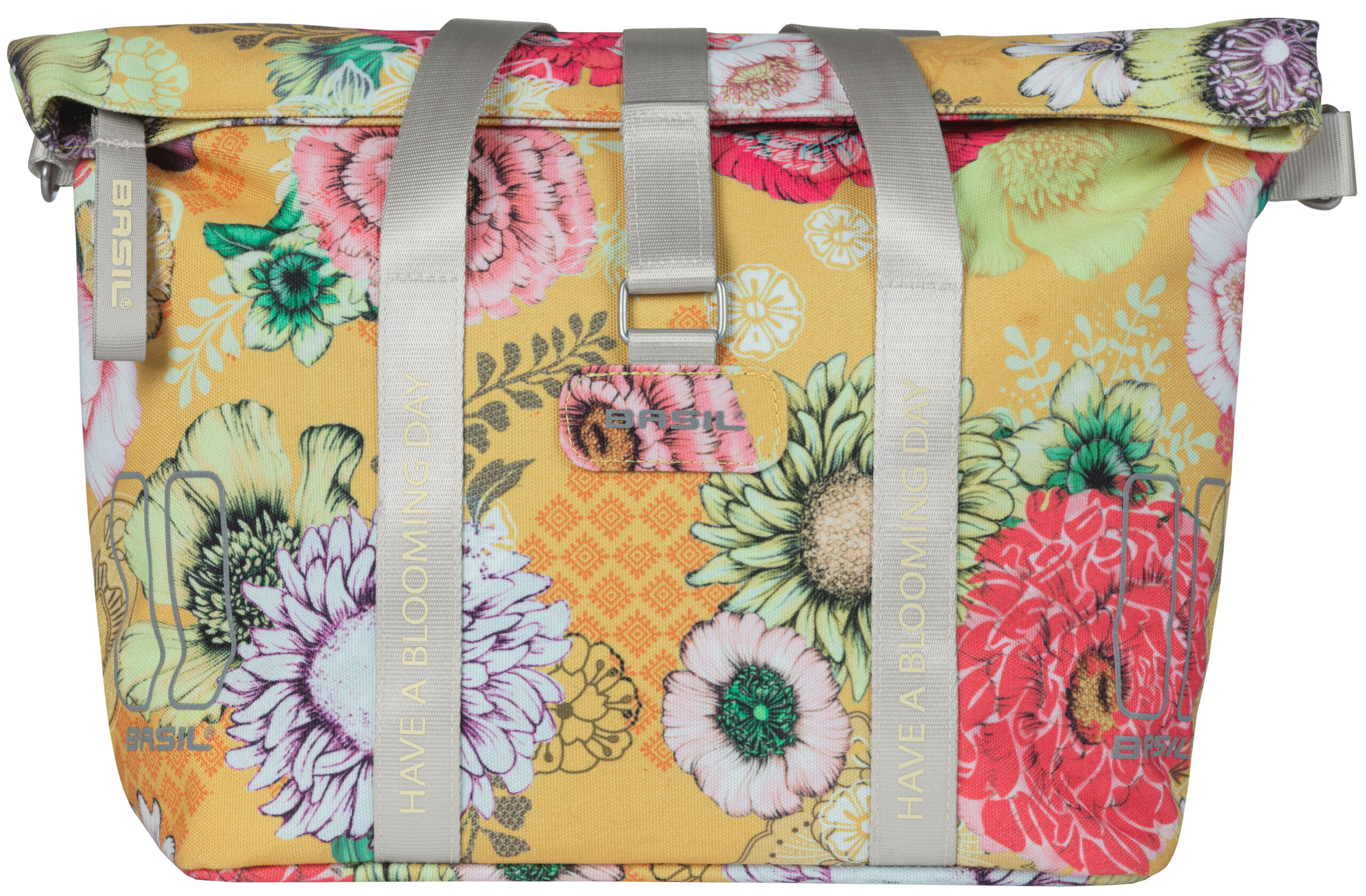 Stuurtas Basil Bloom Field KF-hook 11 liter 29 x 15 x 26 cm - honey yellow - Afbeelding 6