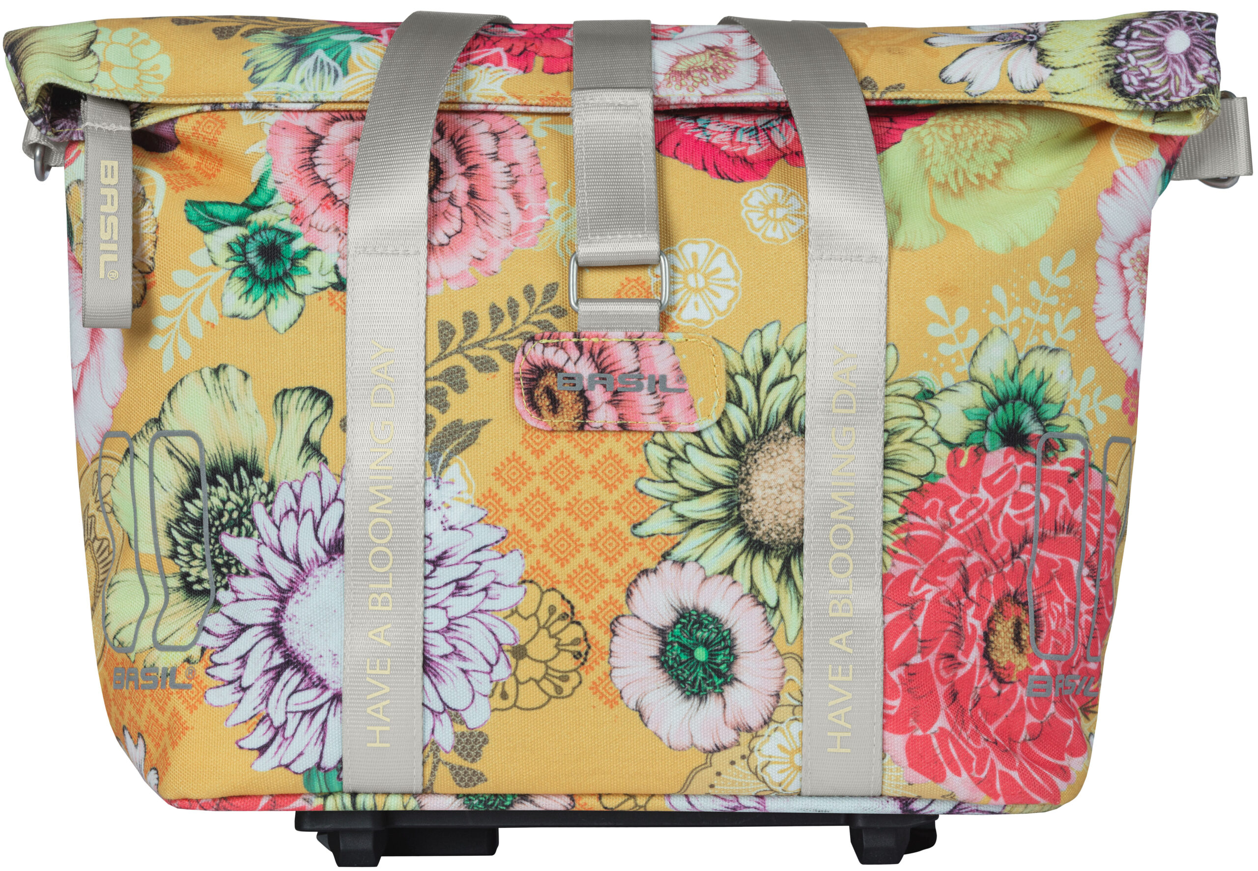 Fietstas Basil Bloom Field MIK (met KF-hook) 11 liter 29 x 15 x 28 cm - honey yellow - Afbeelding 6