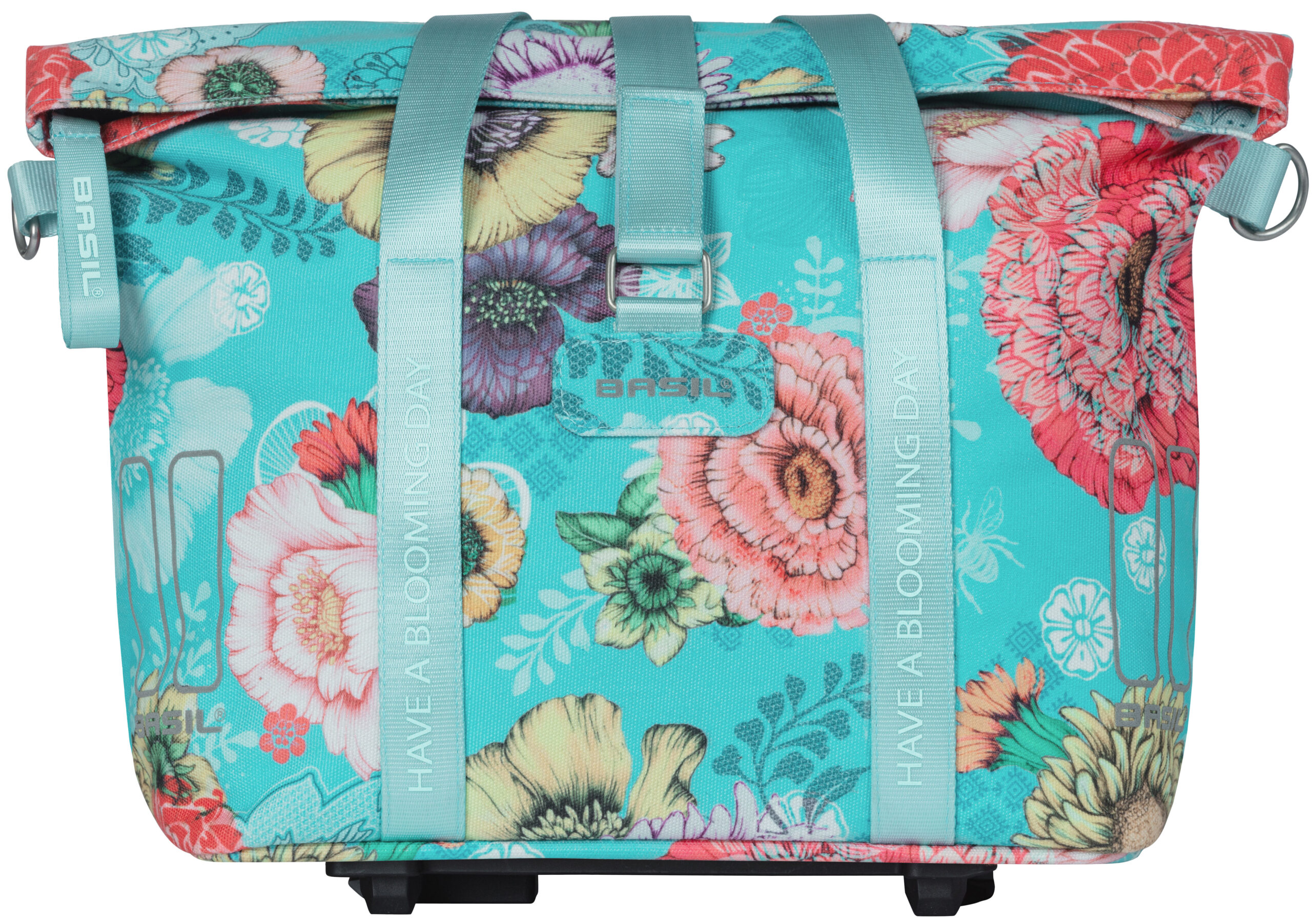 Fietstas Basil Bloom Field KF-hook MIK 11 liter 29 x 15 x 28 cm - sky blue - Afbeelding 3