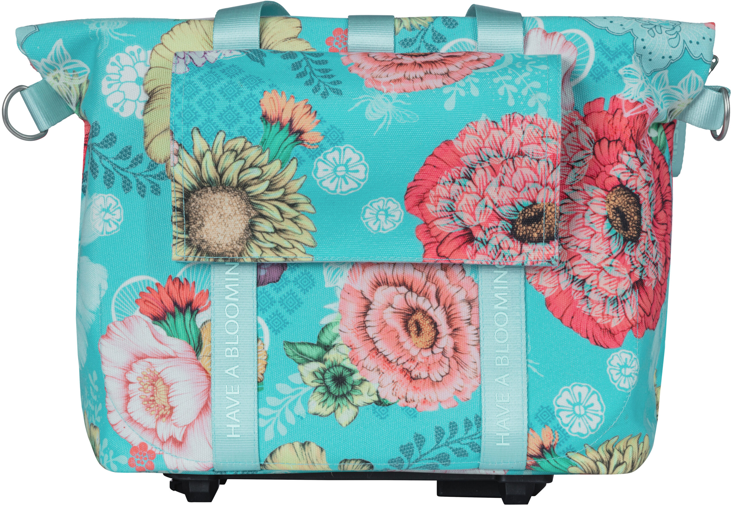 Fietstas Basil Bloom Field KF-hook MIK 11 liter 29 x 15 x 28 cm - sky blue - Afbeelding 5