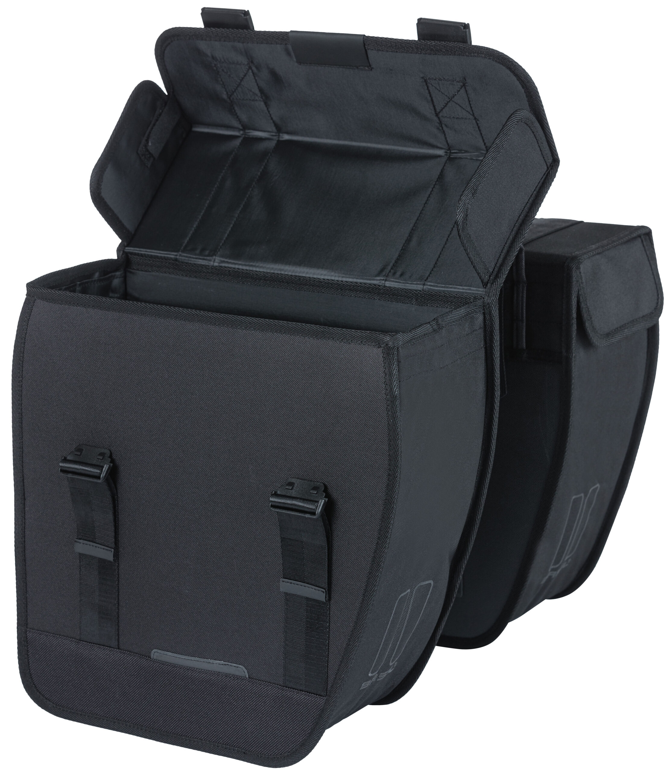 Dubbele fietstas Basil Tour Double 28 liter 34 x 14 x 34 cm - zwart