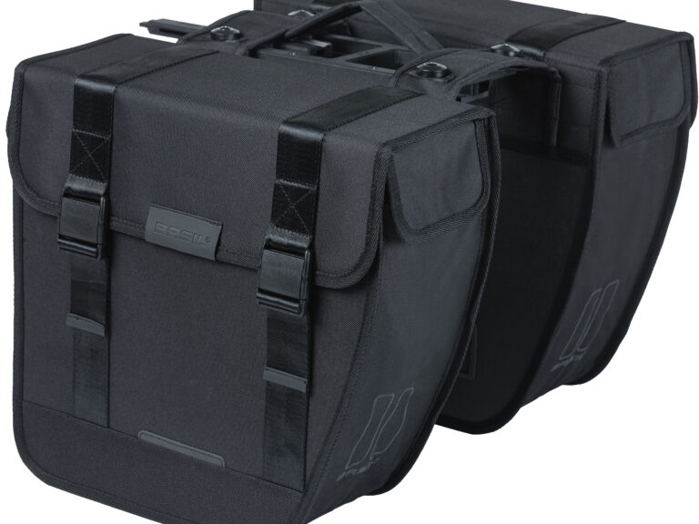 Dubbele fietstas Basil Tour Double MIK 28 liter 34 x 14 x 34 cm - zwart