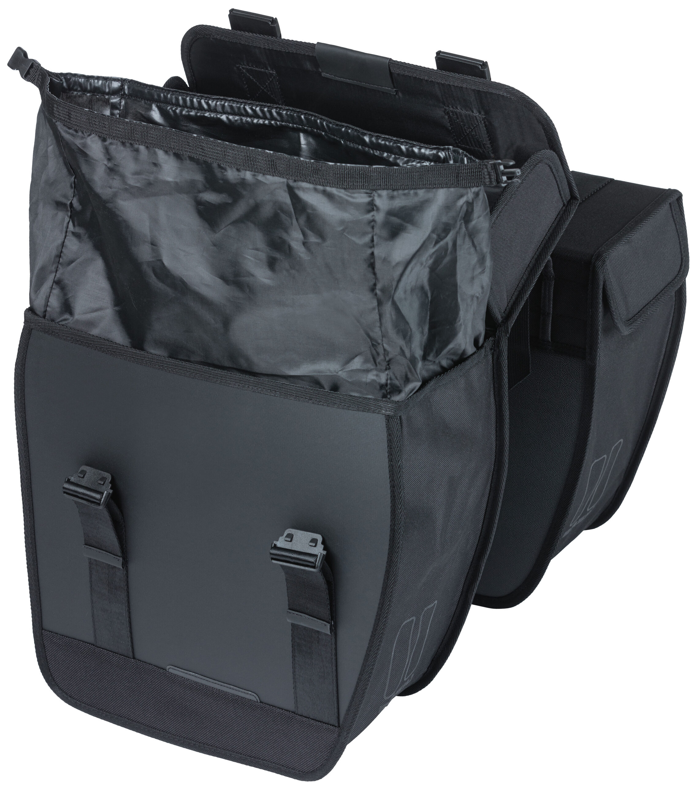 Dubbele fietstas Basil Tour Waterproof 28 liter 34 x 14 x 34 cm - zwart - Afbeelding 5