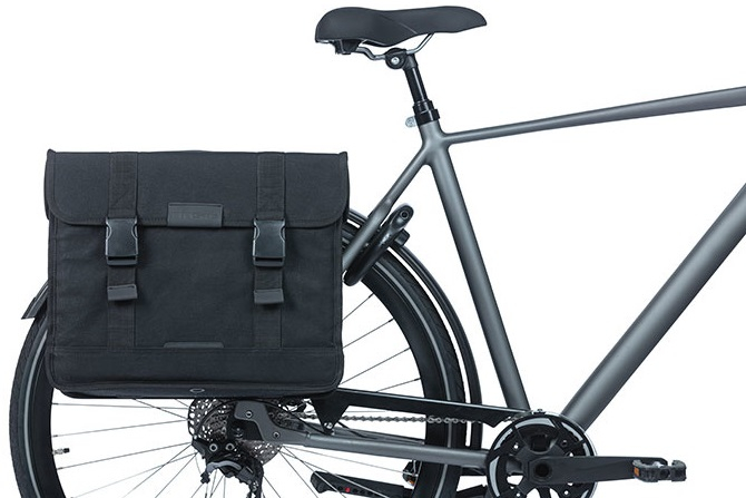 Dubbele fietstas Basil Kavan Eco Classic 68 liter 40 x 25 x 33 cm - zwart - Afbeelding 2