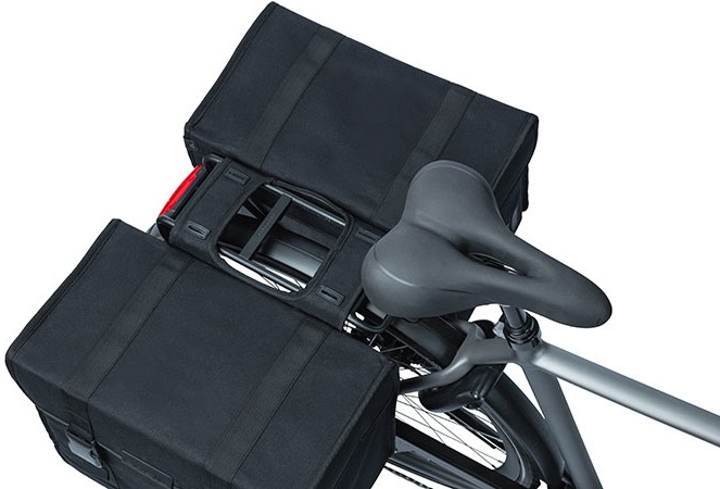 Dubbele fietstas Basil Kavan Eco Classic 68 liter 40 x 25 x 33 cm - zwart - Afbeelding 3