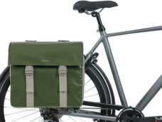 Basil Urban Load Dobbelt Cykeltaske 48-53 liter 40 x 17 x 46 cm - mosgrøn/sand