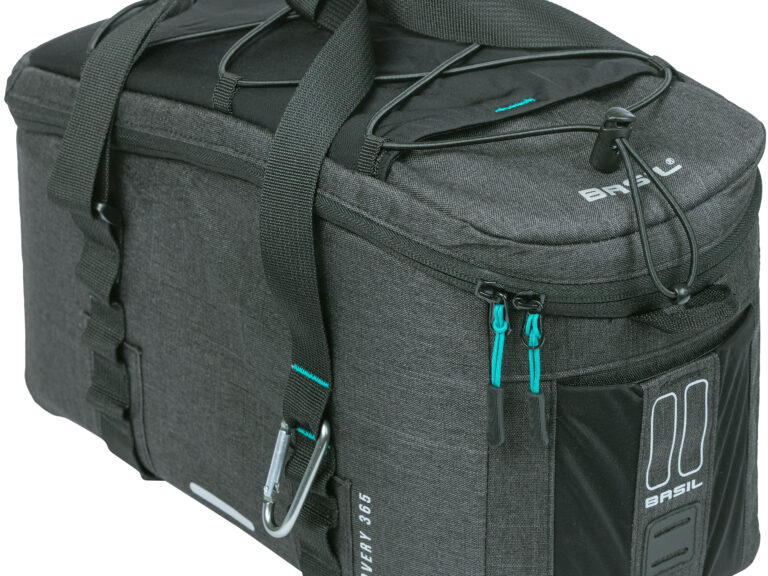 Bagagedragertas Basil Discovery 365D MIK 9 liter 36 x 16 x 22 cm - zwart