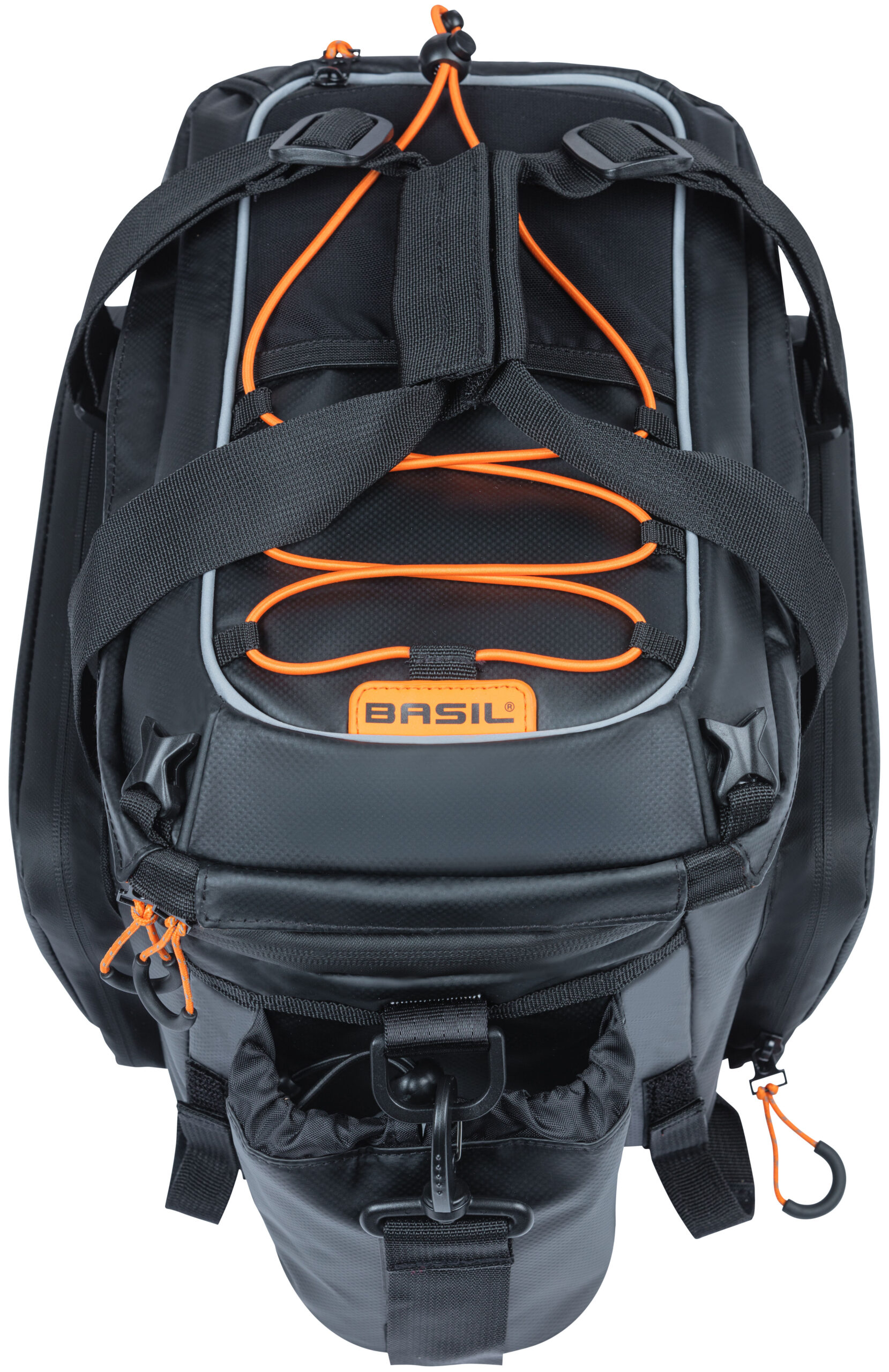 Bagagedragertas Basil Miles Tarpaulin XL Pro 9-36 liter 31 x 23 x 20 cm - black orange - Afbeelding 7