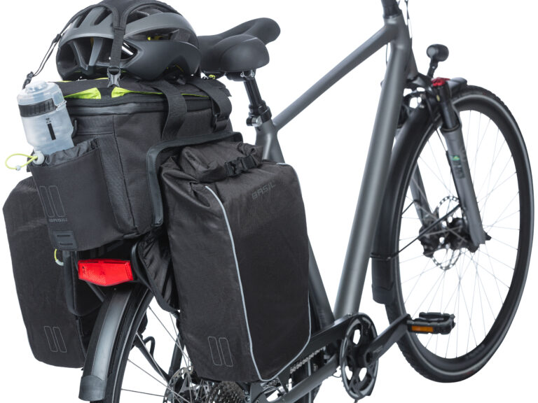 Bagagedragertas Basil Miles XL Pro MIK 9-36 liter 31 x 23 x 22 cm - black lime