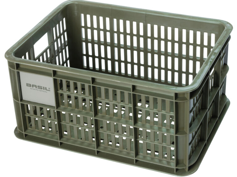 Fietskrat Basil Crate small 17,5 liter 29 x 39 x 20 cm - moss green