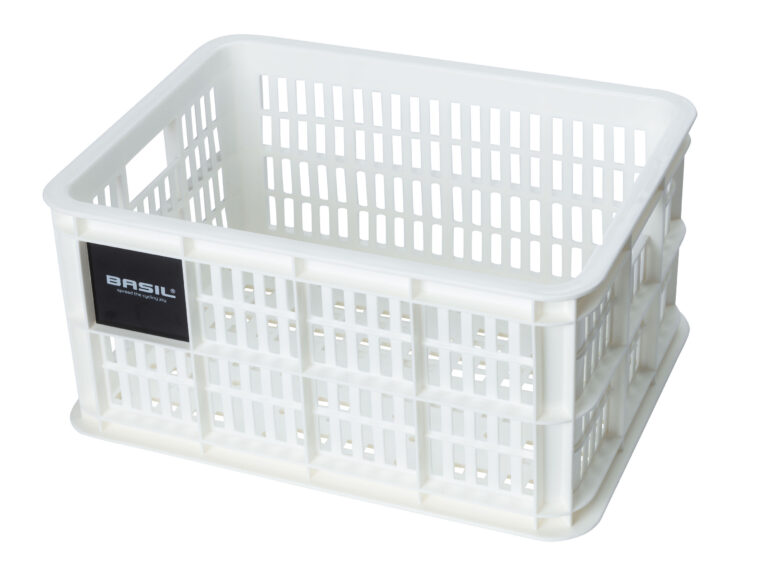 Fietskrat Basil Crate small 17,5 liter 29 x 39 x 20 cm - bright white