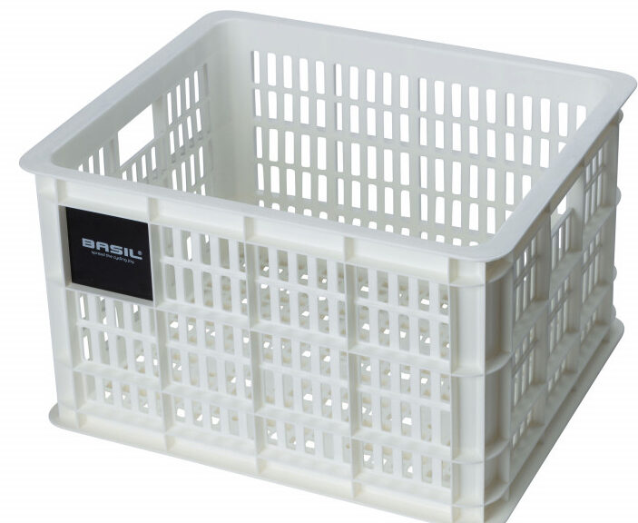 Fietskrat Basil Crate medium 27 liter 34 x 40 x 25 cm - bright white