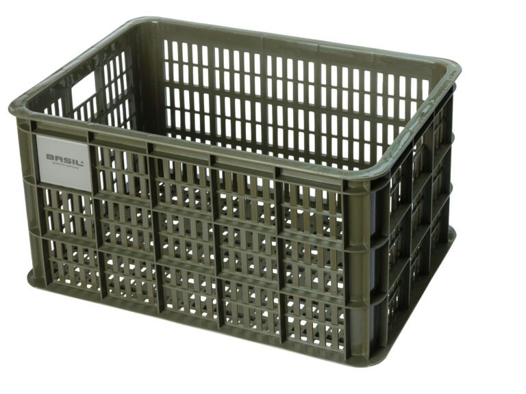 Fietskrat Basil Crate large 40 liter 34 x 49 x 27 cm - moss green