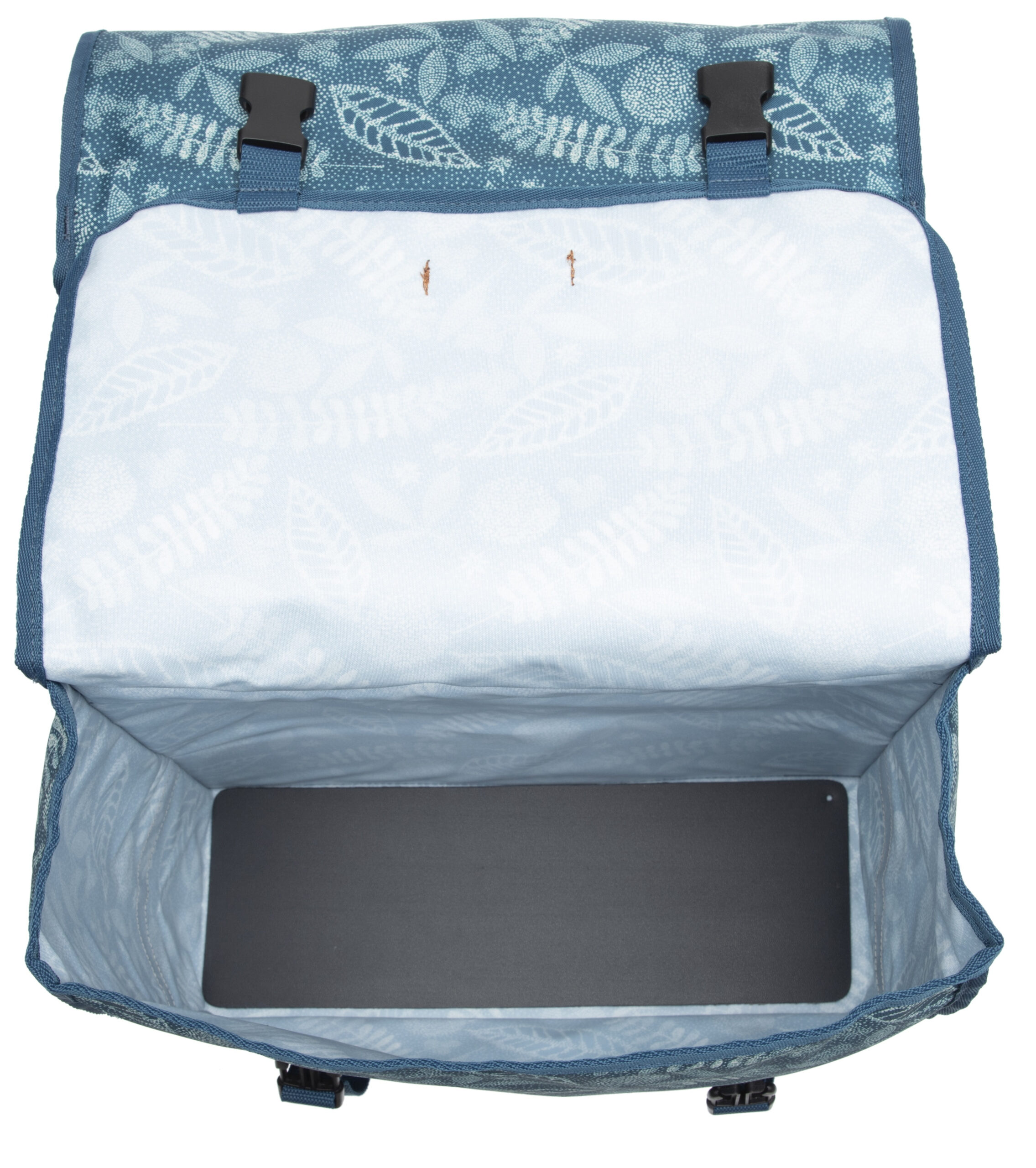 Dubbele fietstas New Looxs Fiori Double 30 liter 37 x 12,5 x 33 cm (2x) - forest blue