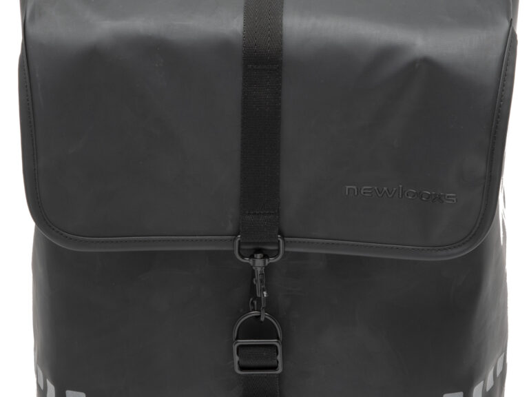 Dubbele fietstas New Looxs Odense Double Racktime 39 liter 34 x 16 x 38 cm (x2) - zwart