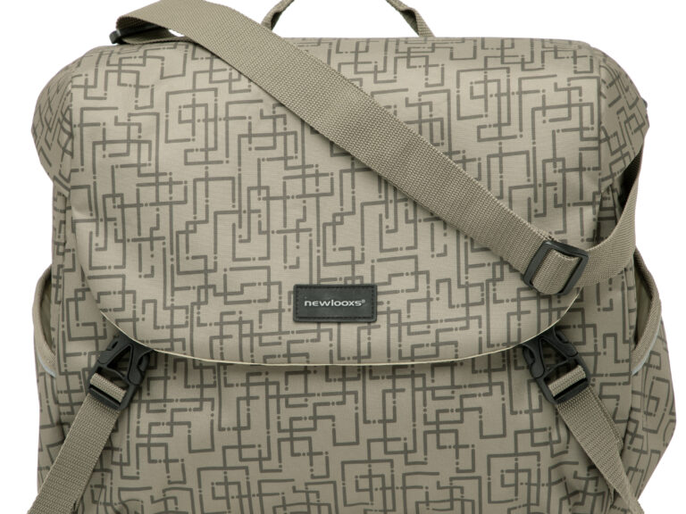 Enkele fietstas New Looxs Mondi Joy Single 18,5 liter 36 x 16 x 32 cm - ivy walnut