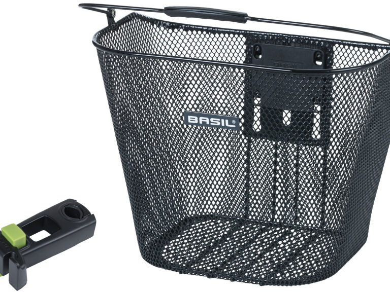 Fietsmand Basil Bremen KF 26 x 35 x 29 cm - zwart (met Ahead-Stemholder)