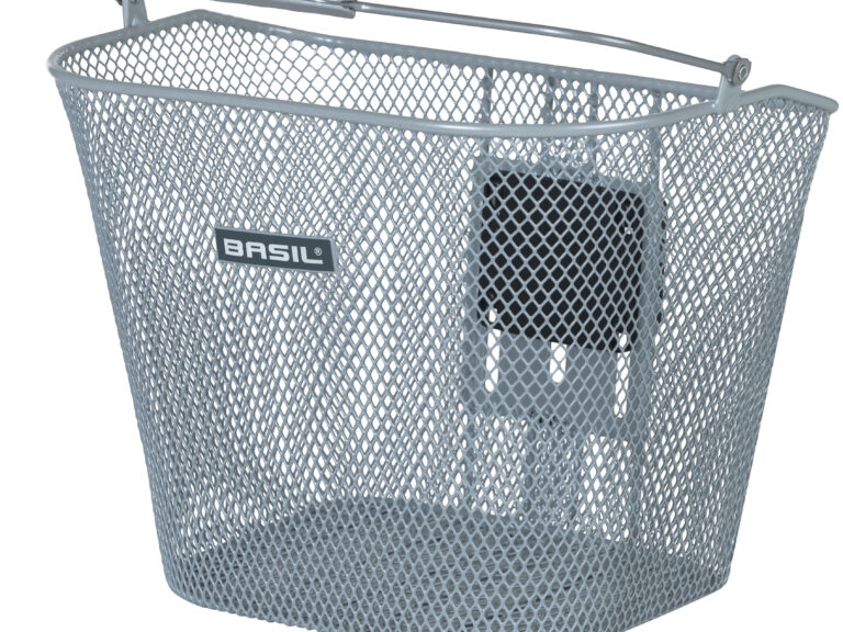 Fietsmand Basil Bremen KF 14 liter 26 x 35 x 29 cm - zilver (zonder houder)