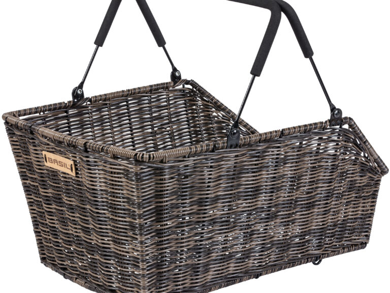 Fietsmand Basil Cento Rattan Look MIK 46 x 34 x 26 cm - nature brown