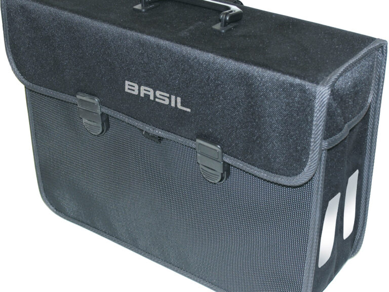 Fietstas Basil Malaga XL 17 liter 40 x16 x 31 cm - zwart