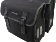 Dubbele fietstas Basil Mara XL 35 liter 35 x 15 x 32 cm - zwart