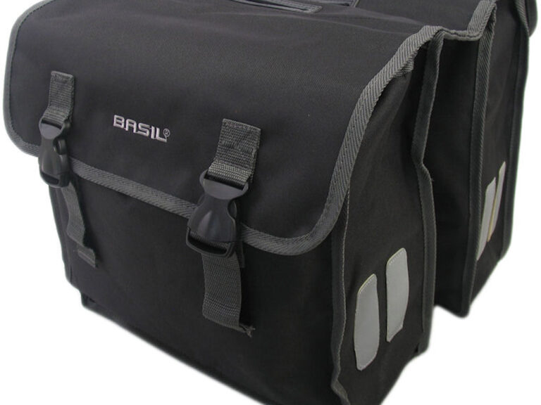 Dubbele fietstas Basil Mara XL 35 liter 35 x 15 x 32 cm - zwart