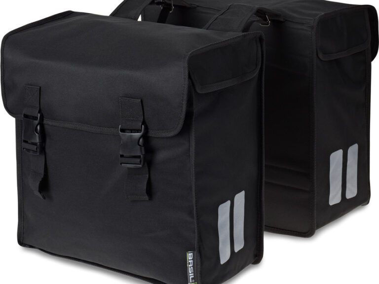 Dubbele fietstas Basil Mara -3XL 52 liter 39 x 18 x 35 cm - zwart