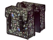 Dubbele fietstas Basil Wanderlust 35 liter 36 x 14 x 41 cm - charcoal