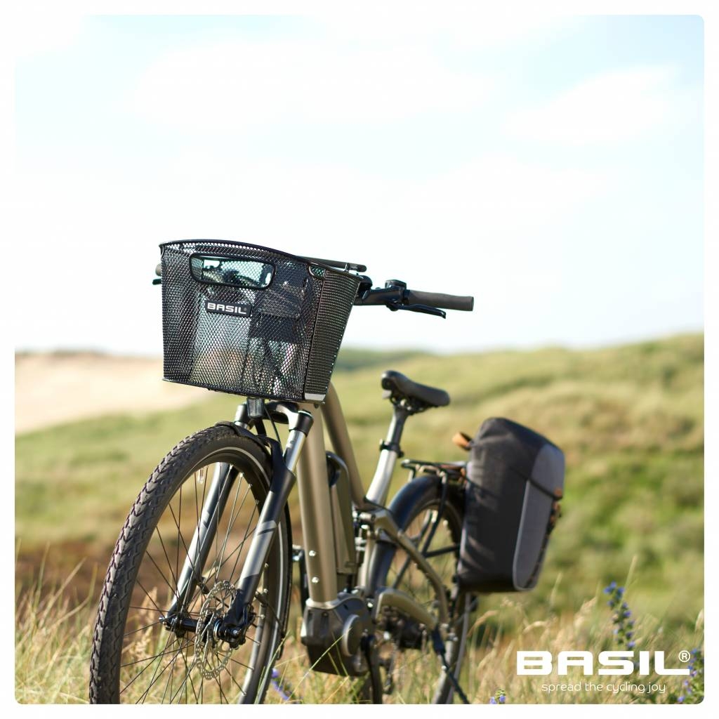 Fietsschoudertas Basil Miles Daypack 16 liter 33 x 17 x 41 cm - zwart/grijs - Afbeelding 4