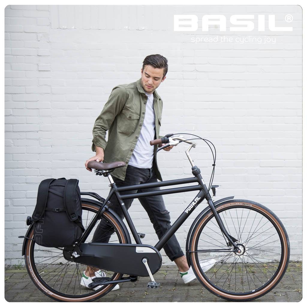 Fietsrugzak Basil Flex Backpack 17 liter 33 x 17 x 52 cm - zwart - Afbeelding 2