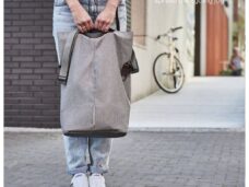 Fietstas Basil City Shopper 14-16 liter 30 x 18 x 49 cm - grijs
