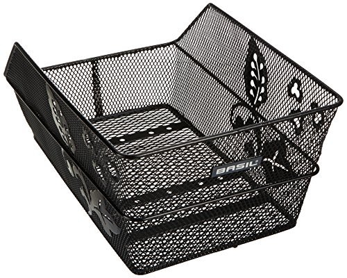 Fietsmand Basil Cento Flower 45 x 31 x 21 cm - zwart