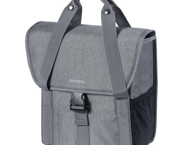 Fietstas Basil GO Single Bag 16 liter 33 x 17 x 41 cm - grijs