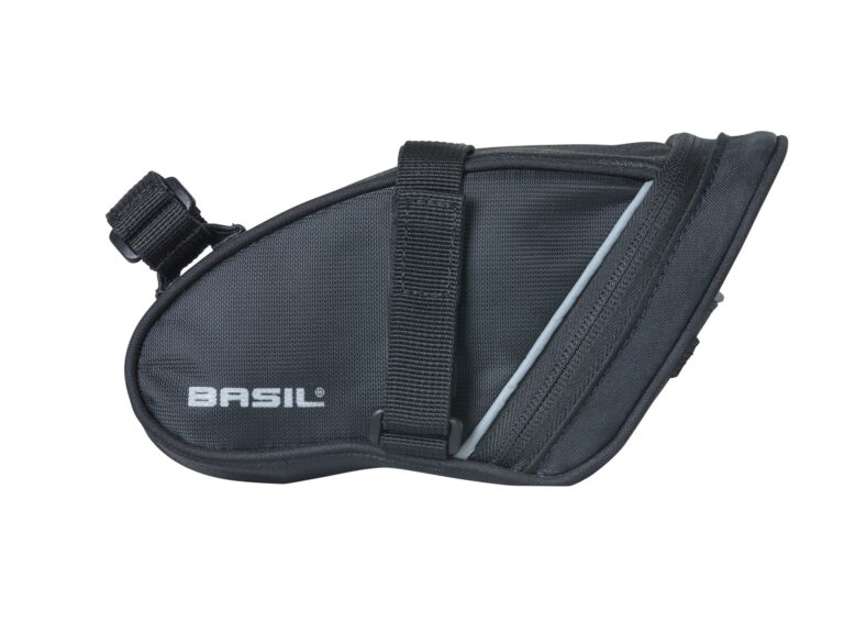 Zadeltas Basil Sport Design Wedge 1 liter 23 x 6 x 18 cm - zwart