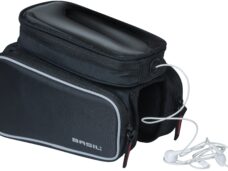 Frametas Basil Top Tube Sport Design Double 1,5 liter 20 x 13 x 17 cm - zwart