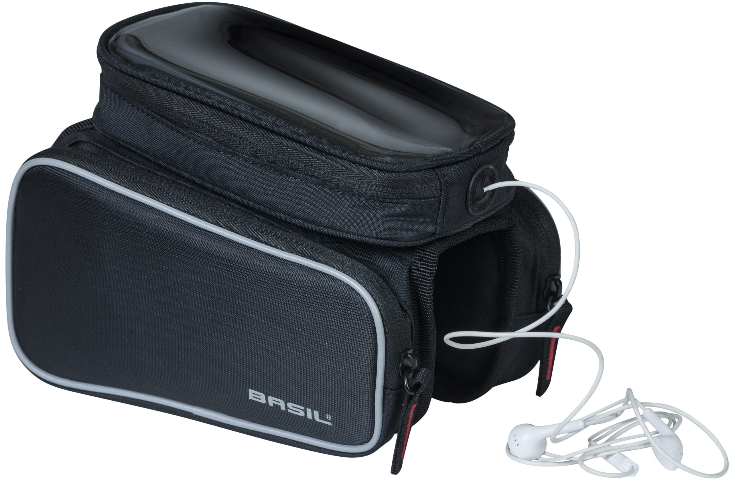 Frametas Basil Top Tube Sport Design Double 1,5 liter 20 x 13 x 17 cm - zwart