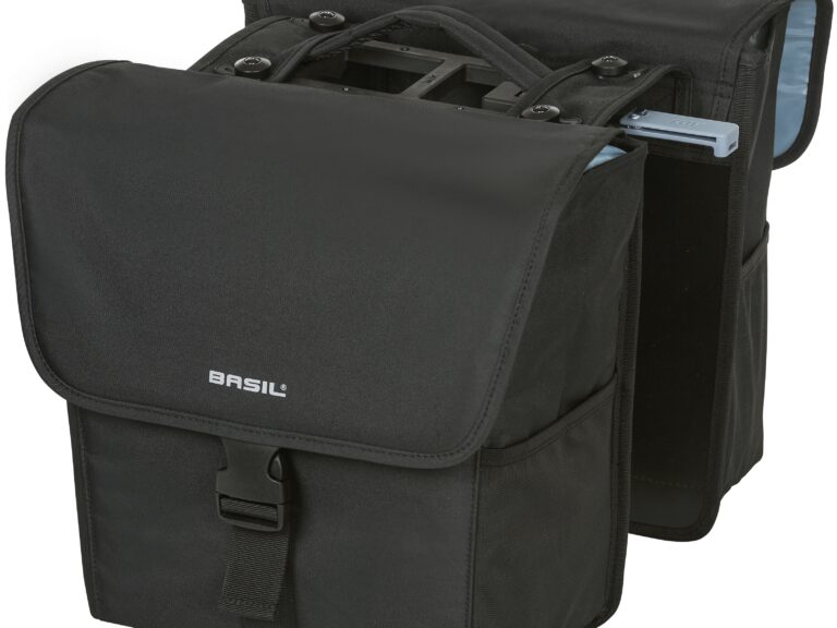 Dubbele fietstas Basil Go Double MIK 32 liter 33 x 16 x 38 cm - solid black