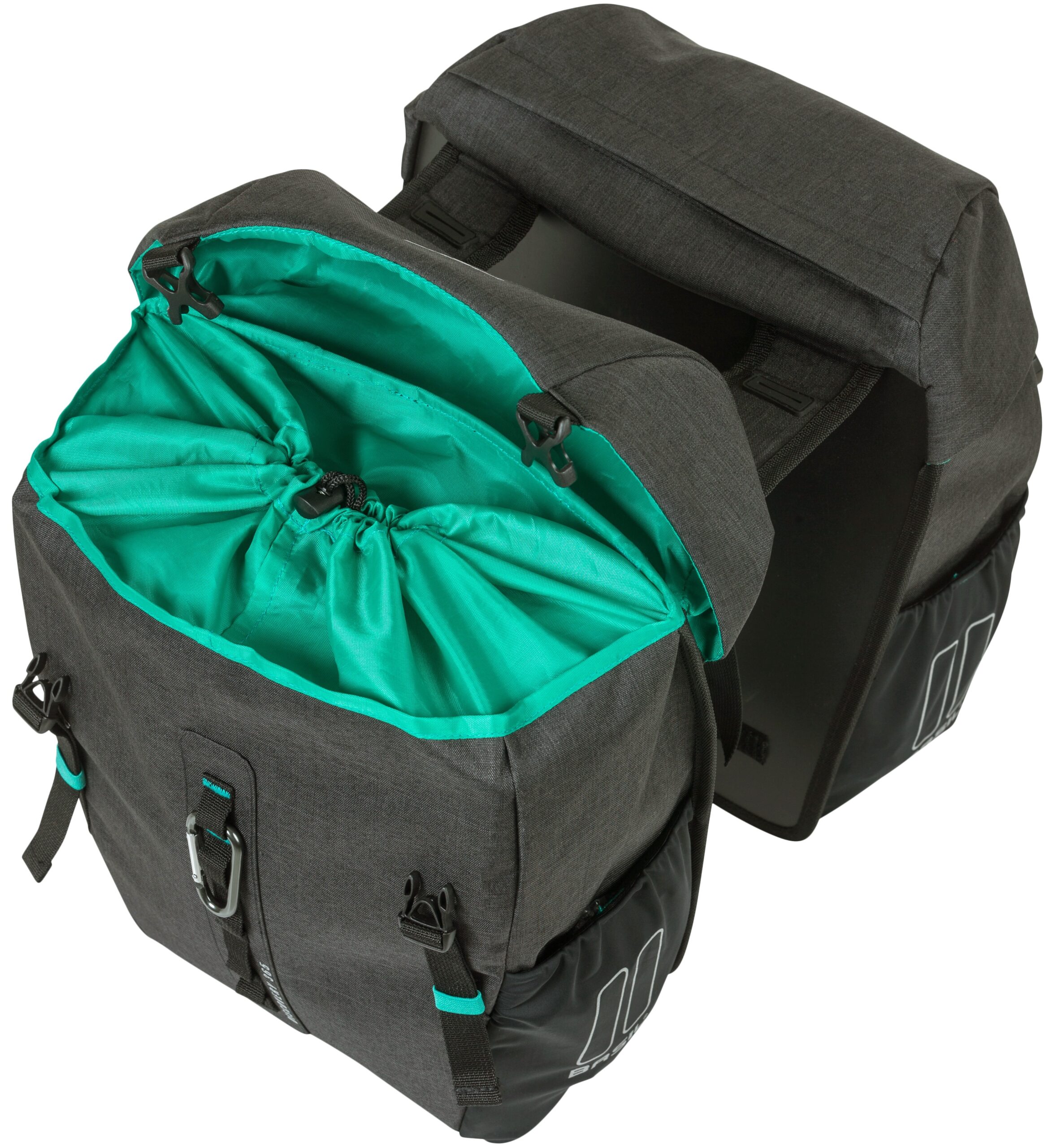 Dubbele fietstas Basil Discovery 365D 18 liter 30 x 15 x 31 cm - black melee - Afbeelding 2