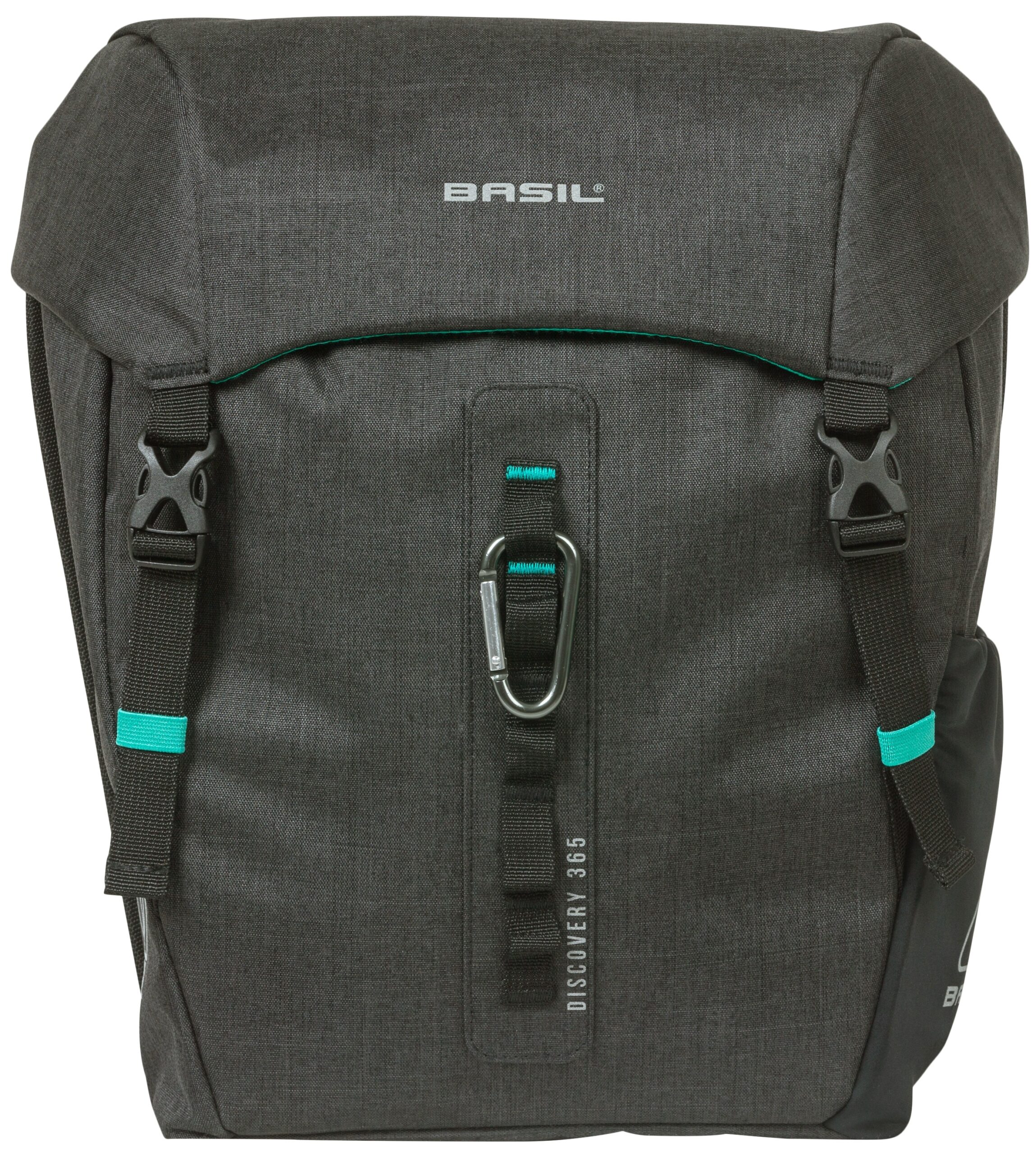 Dubbele fietstas Basil Discovery 365D 18 liter 30 x 15 x 31 cm - black melee - Afbeelding 4