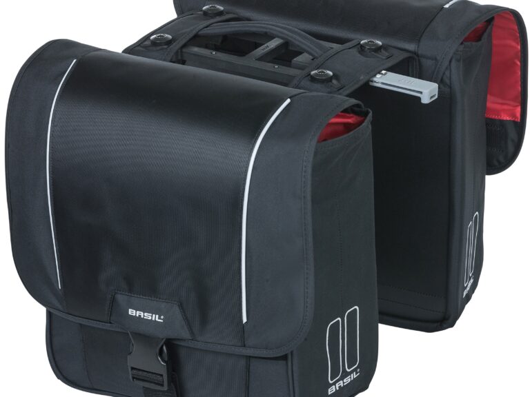 Dubbele fietstas Basil Sport Design MIK 32 liter 35 x 15 x 43 cm - zwart