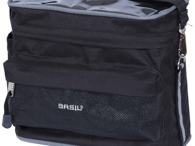 Stuurtas Basil Mali 8 liter 26 x 17 x 22 cm  - zwart